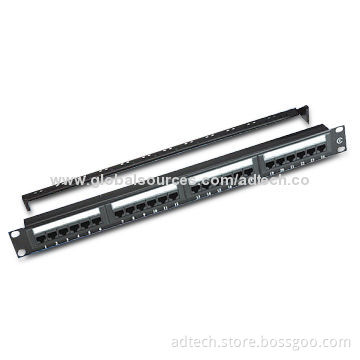 19-inch Patch Panel, Suitable for CAT3/5e/6 Keystone Jack with UL Mark